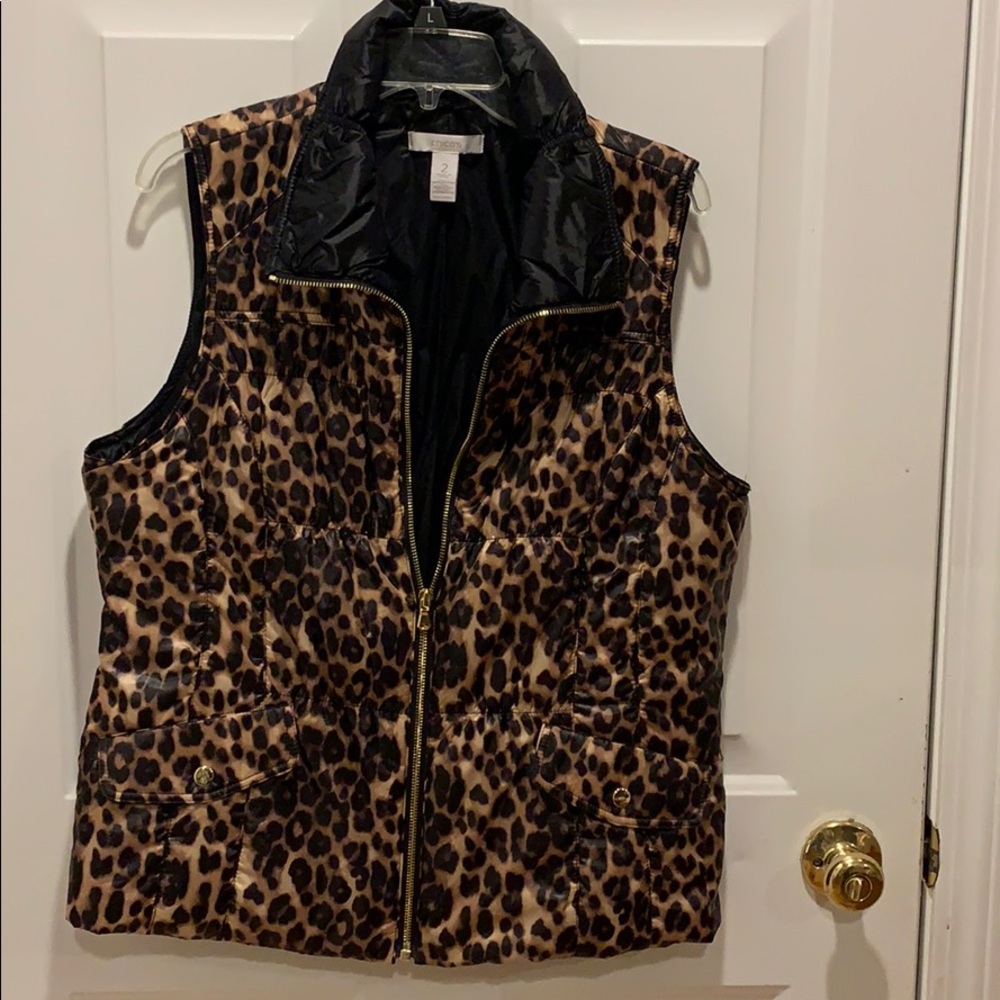 Cheetah print vest